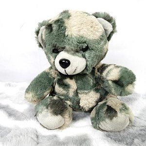 Bear Forces of America Camouflage Military Teddy Bear Collectible Plush 1989- 7"